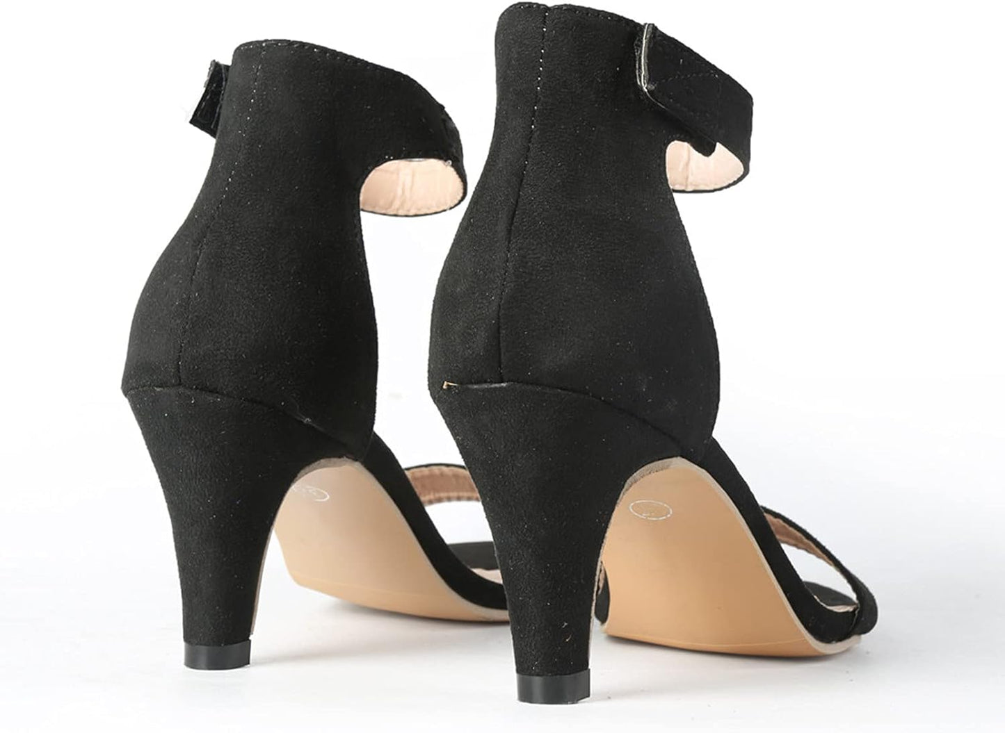 Women Heeled Sandal Wedge Ankle Strap Slingback Open Toe Sandals Summer Casual Beach Shoes High Heel Dress Shoes