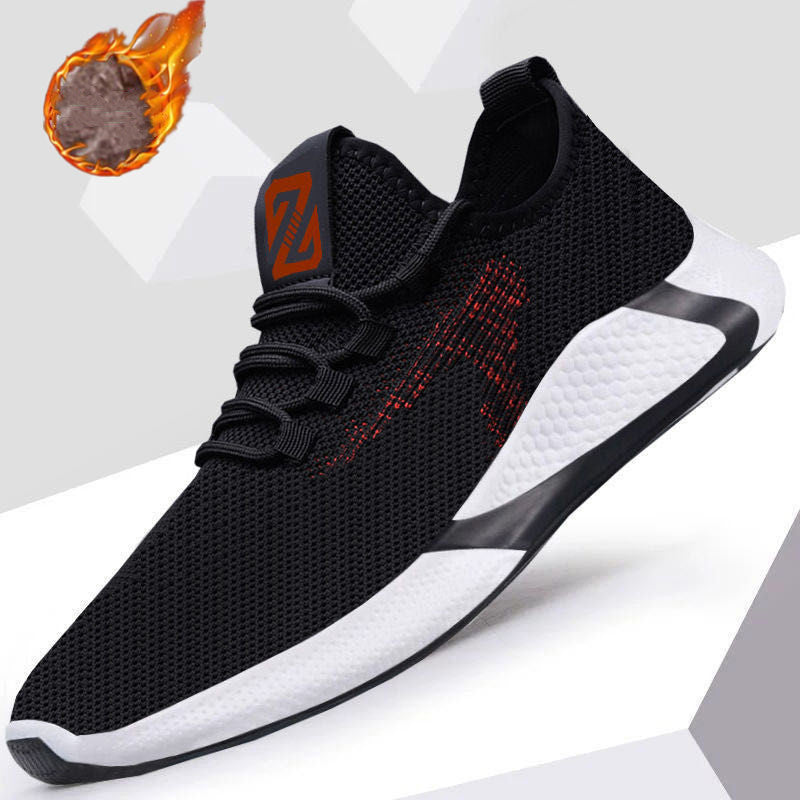 Men's Trendy Casual Sports Shoes with Velvet Lining for Autumn and Winter
