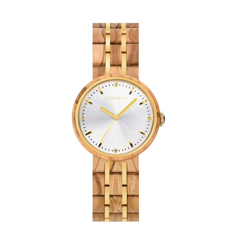 Women'S Watches Luxury Woman Quartz Watch for Women Wristwatch Ladies Watch Custom Wrist Watches Wood Timepieces