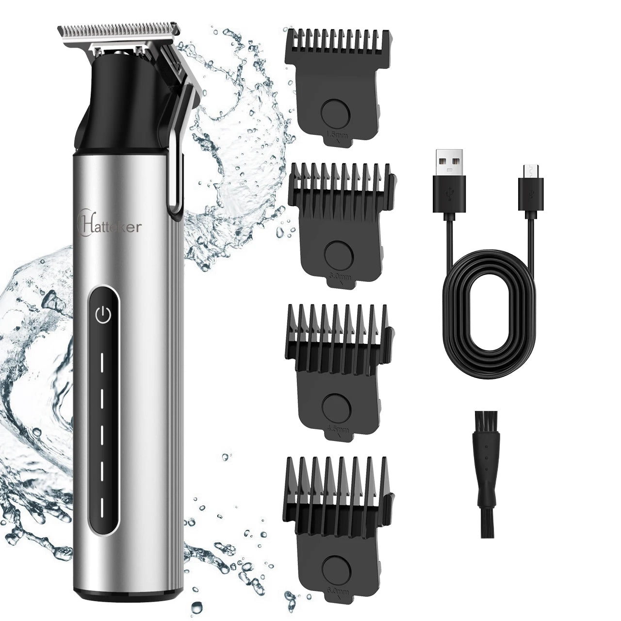Hatteker Cordless USB Rechargeable Beard ,Hair Trimmer For Men
