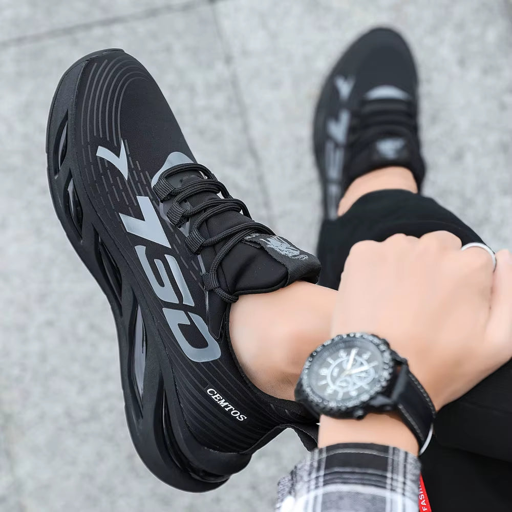 Men's Casual Slip-On Fashion Sneakers - Breathable Running and Outdoor Training Shoes