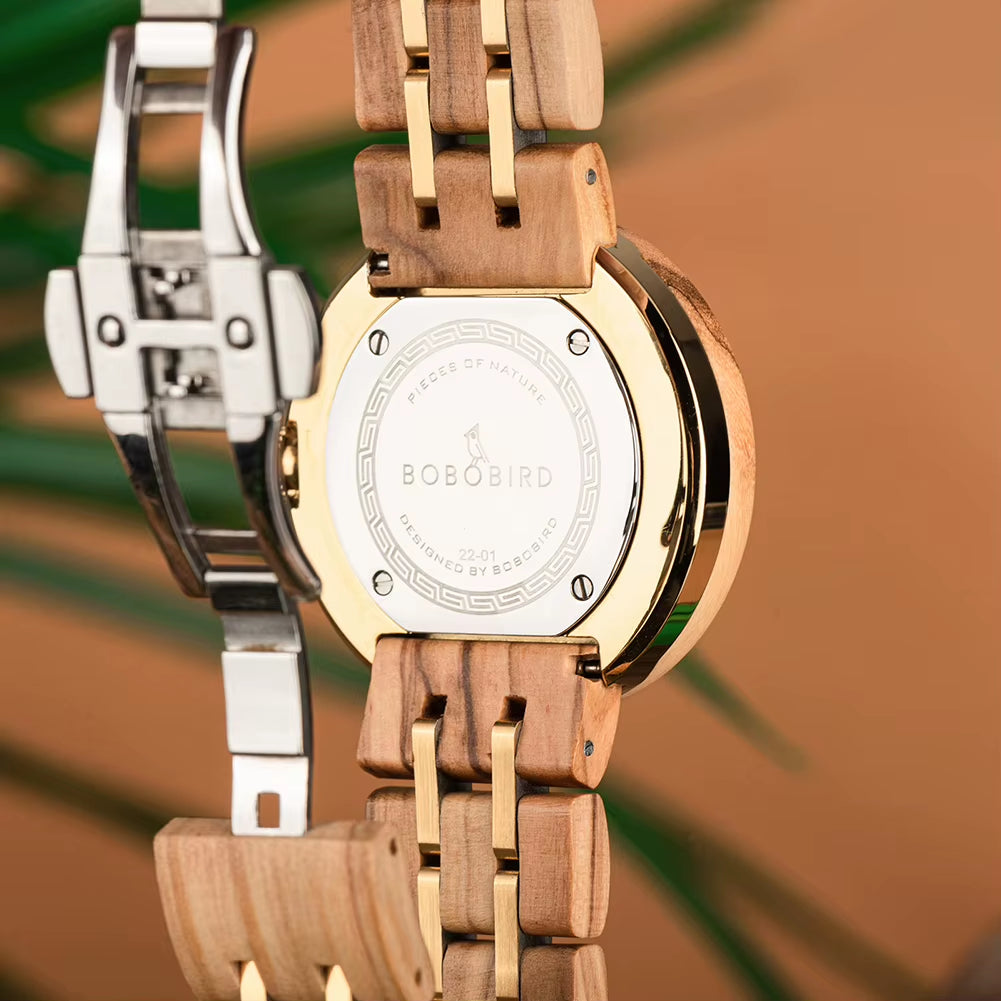 Women'S Watches Luxury Woman Quartz Watch for Women Wristwatch Ladies Watch Custom Wrist Watches Wood Timepieces