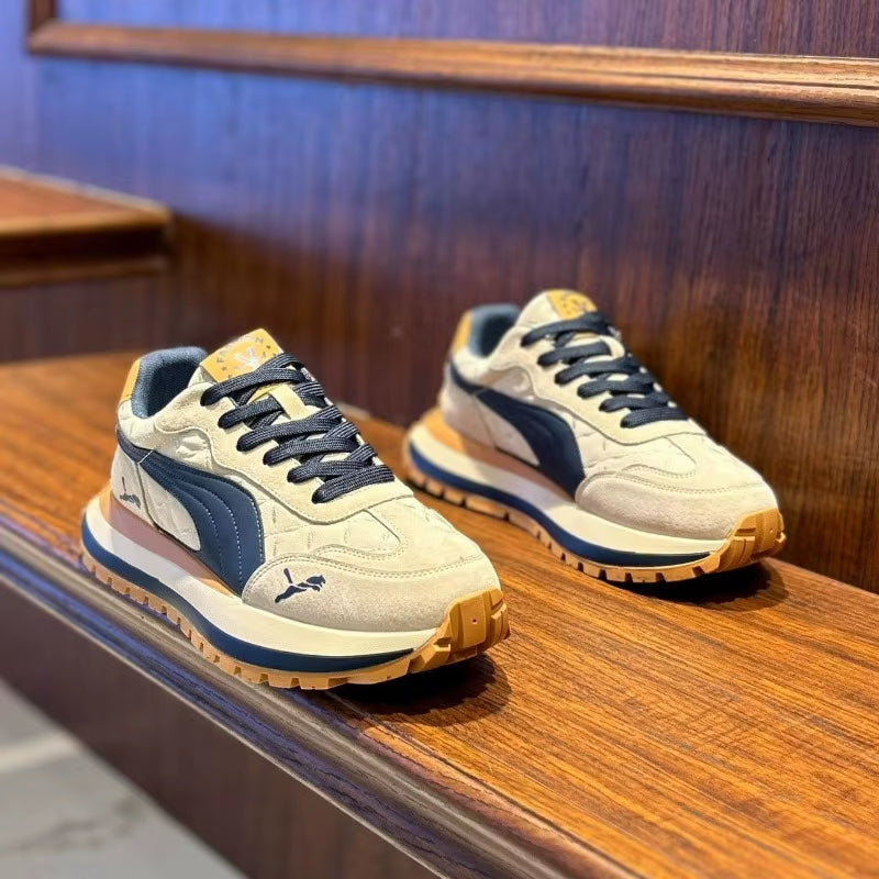 Men's Casual Sports Shoes - Summer Thick-Soled Non-Slip Outdoor Footwear