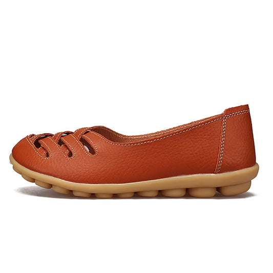 Genuine Leather Women'S Shoes Flats Loafers Ladies Shoes Slip on Women'S Loafers Femme Moccasins Female Ballet Tenis Feminino