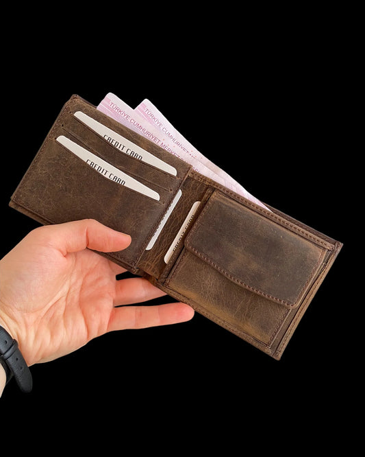 Zendar - Genuine Leather Classic Trifold Men'S Wallet