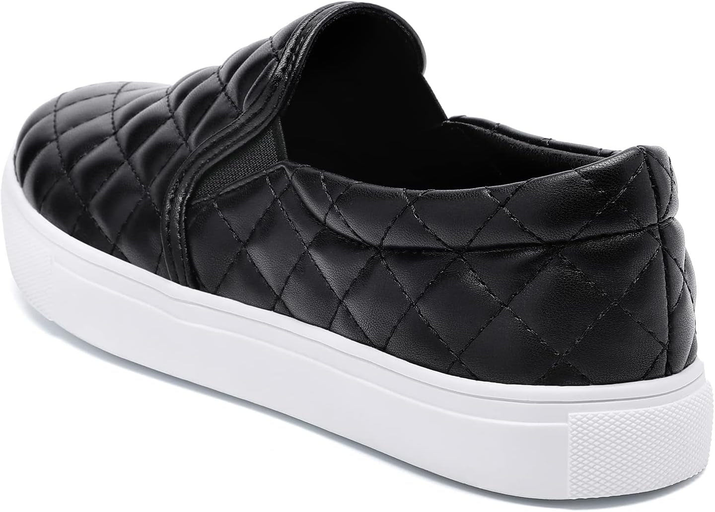 Women'S Loafers Slip on Sneakers Memory Foam Comfort Casual Sneakers for Women Black