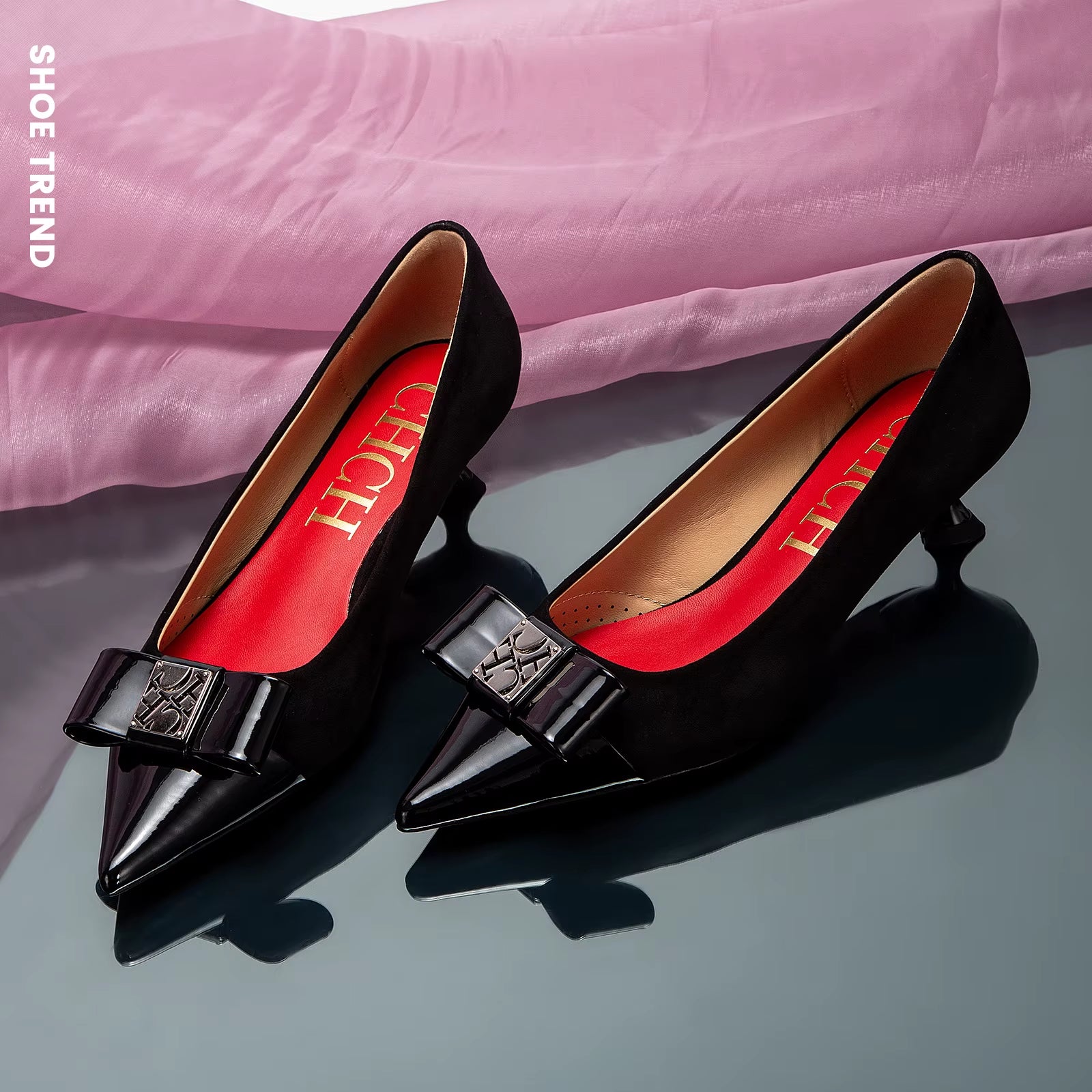 Women'S High Heels Winter anti Velvet Women'S Shoes Business Dinner Black Heels 5Cm