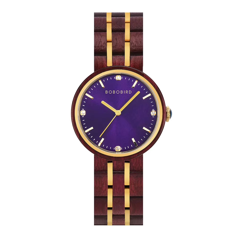 Women'S Watches Luxury Woman Quartz Watch for Women Wristwatch Ladies Watch Custom Wrist Watches Wood Timepieces