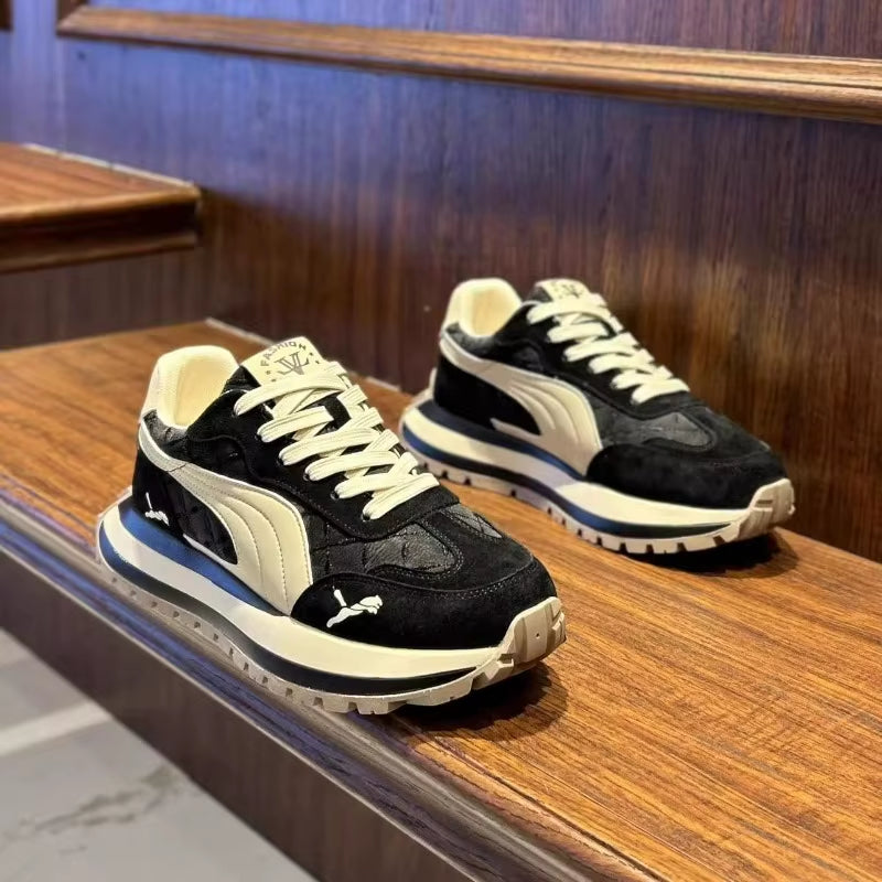 Men's Casual Sports Shoes - Summer Thick-Soled Non-Slip Outdoor Footwear