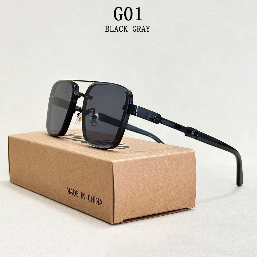 Vintage Style Square Sunglasses for Male & Female