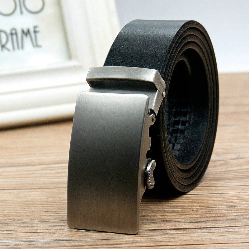 High Quality Genuine Leather Automatic Buckle Belt for Men