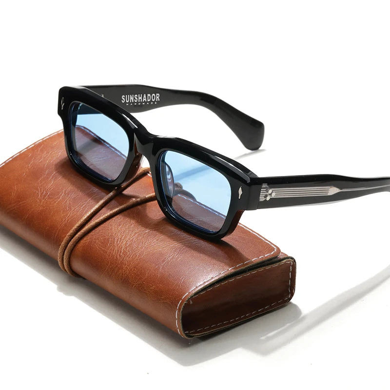 Luxury Designer Sunglasses for Men Acetate Handmade Top Quality Glasses