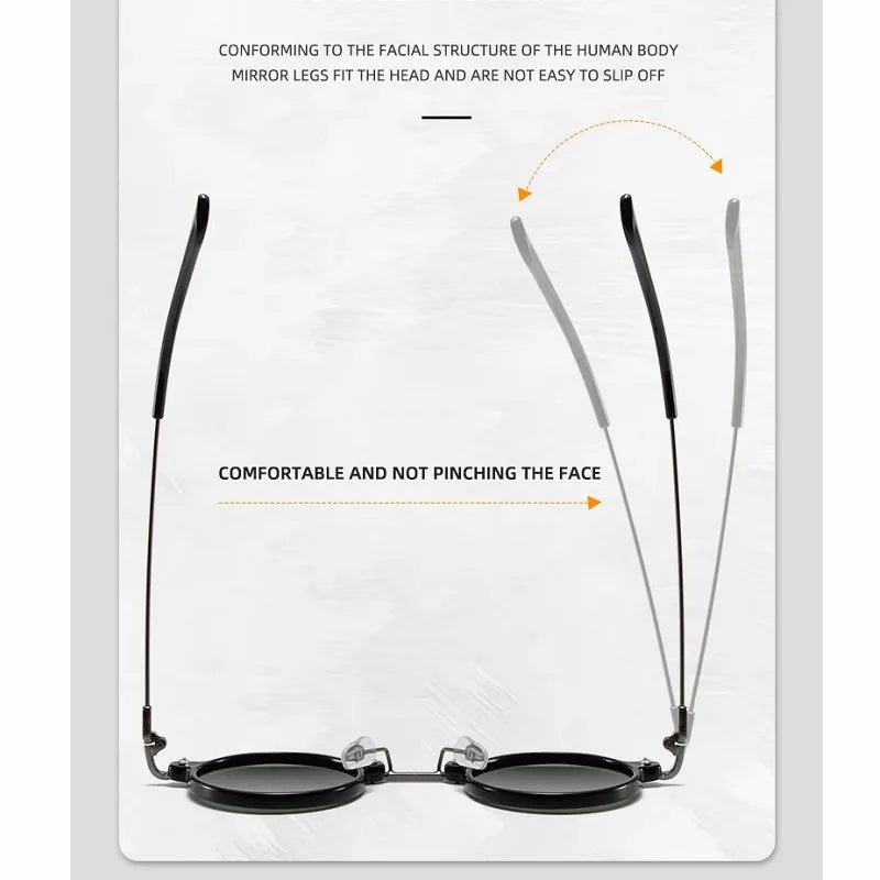 Steampunk Round Sun Glasses for Male & Female