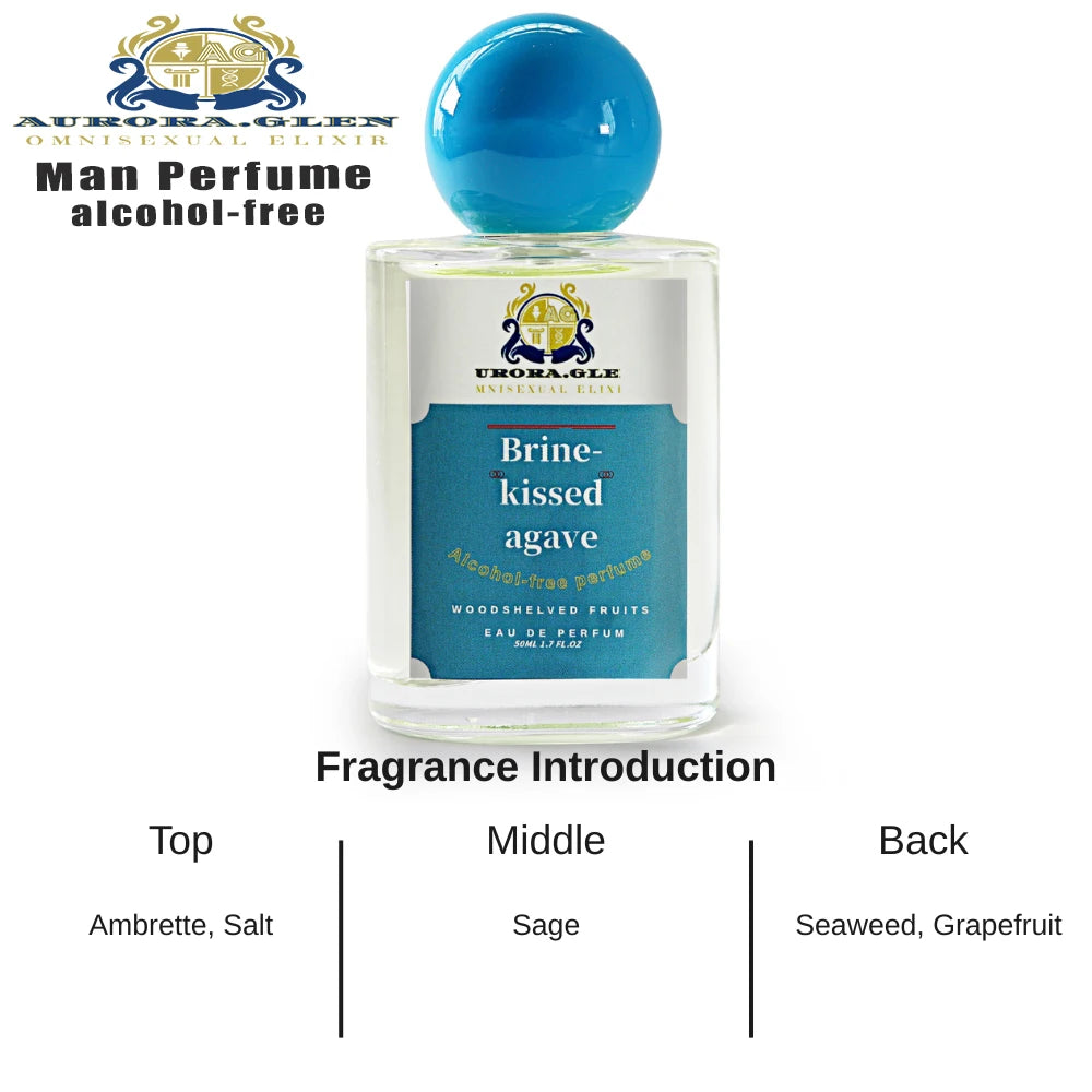 Men's Fresh Woody Alcohol-Free Perfume with Cedarwood Vetiver Cologne Pink Pepper Mint