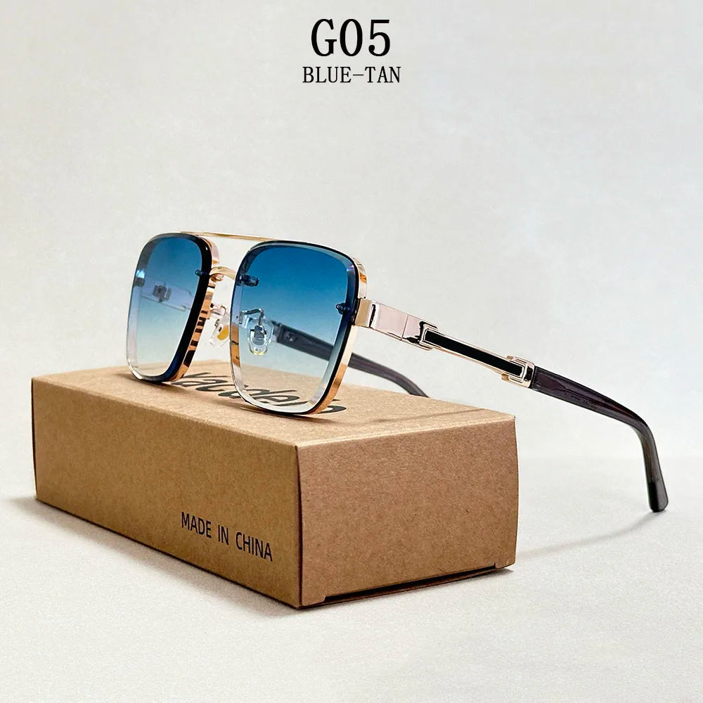 Vintage Style Square Sunglasses for Male & Female