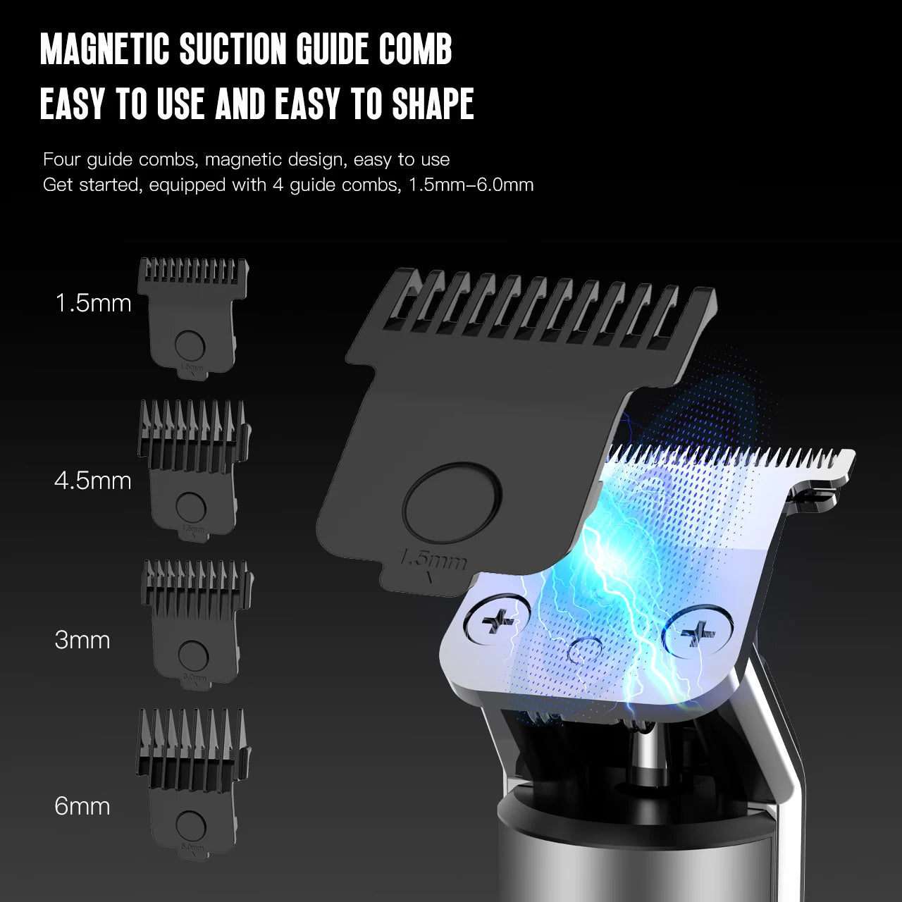 Hatteker Cordless USB Rechargeable Beard ,Hair Trimmer For Men