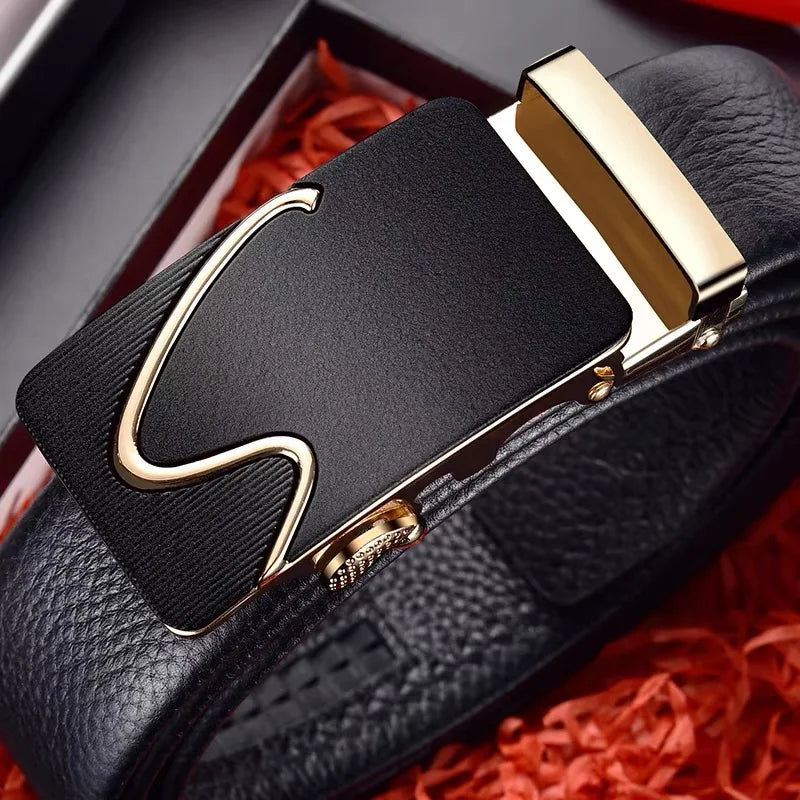 Men's Fashion Leather Belt - Genuine Leather