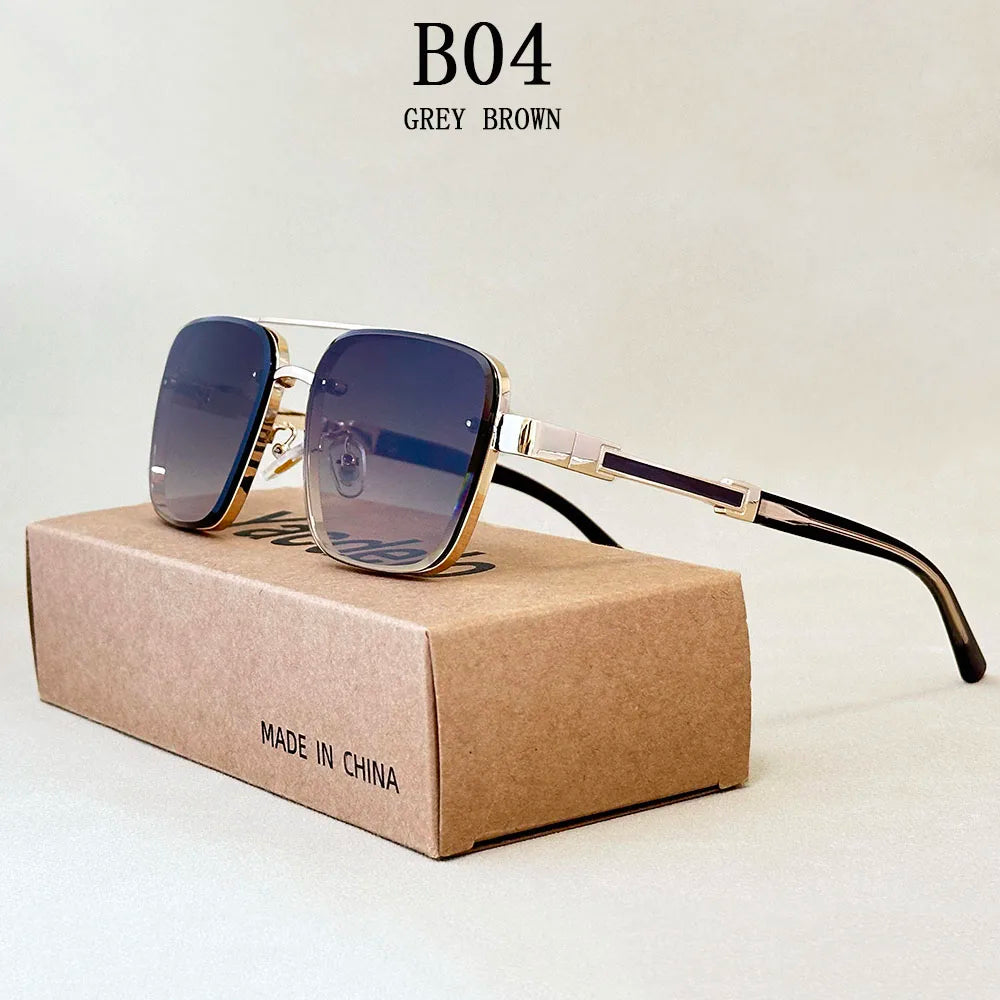 Vintage Style Square Sunglasses for Male & Female