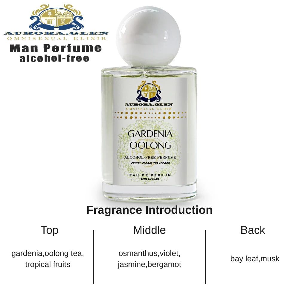 Men's Fresh Woody Alcohol-Free Perfume with Cedarwood Vetiver Cologne Pink Pepper Mint