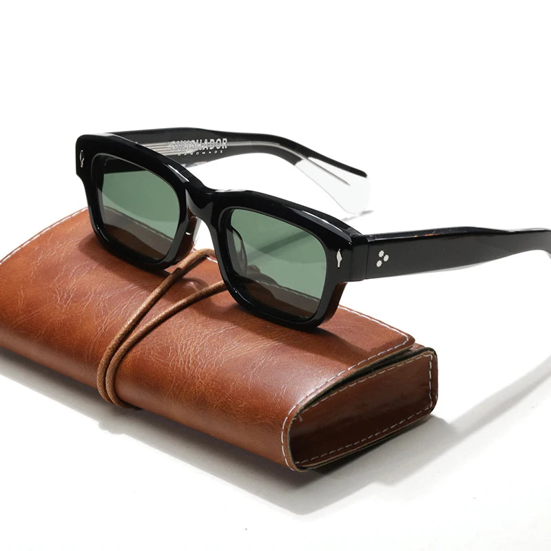 Luxury Designer Sunglasses for Men Acetate Handmade Top Quality Glasses