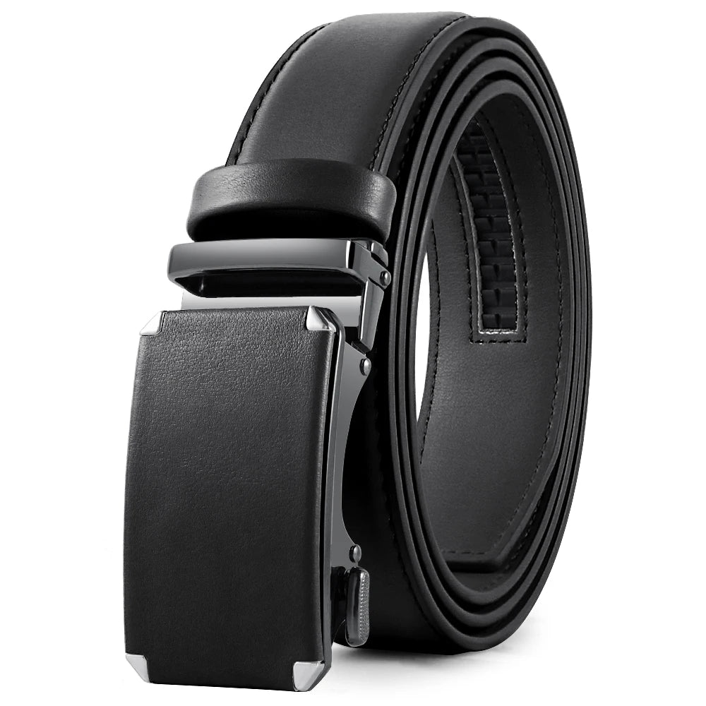 l Automatic Buckle Brand High Quality Leather Belts for Men