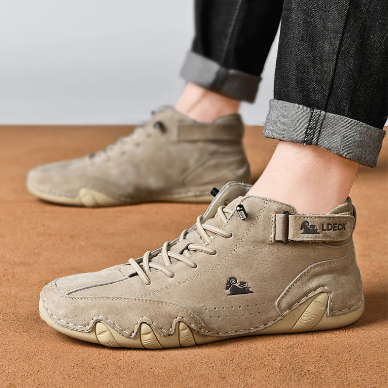 Unisex Leather, Casual,  Non-slip, Walking, Sports, Handmade Shoes for Men (Free Shipping)