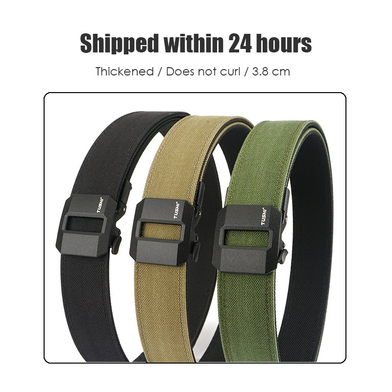 VATLTY Stiff Tactical Belt for Men