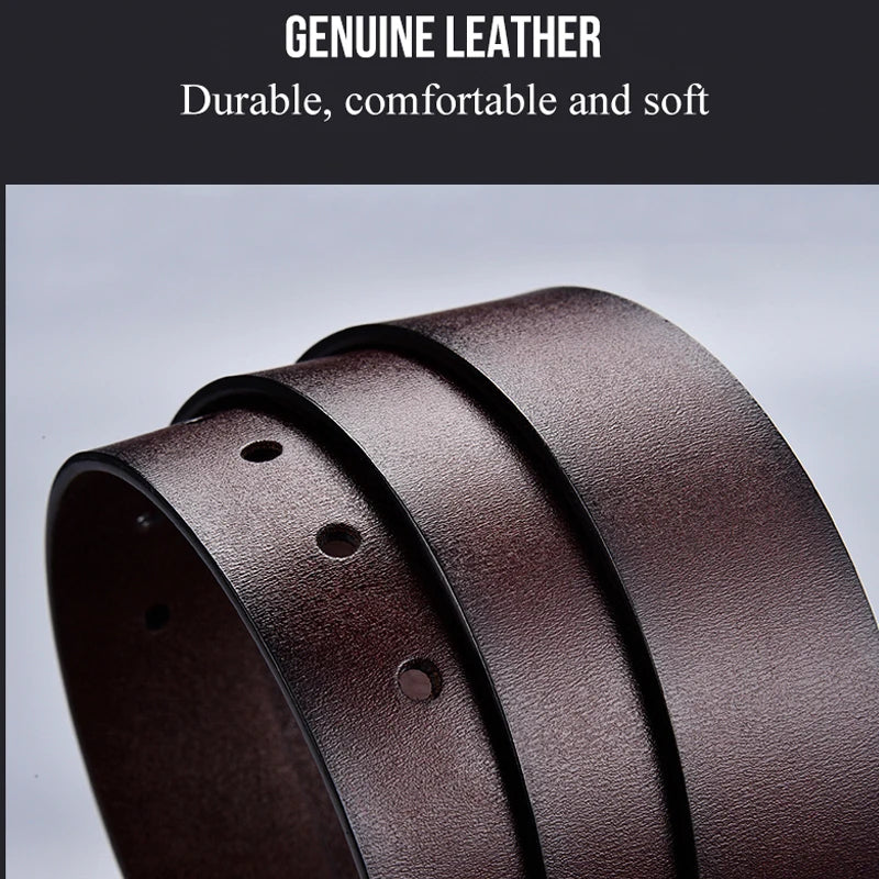 Leather Luxury Strap Male Belts