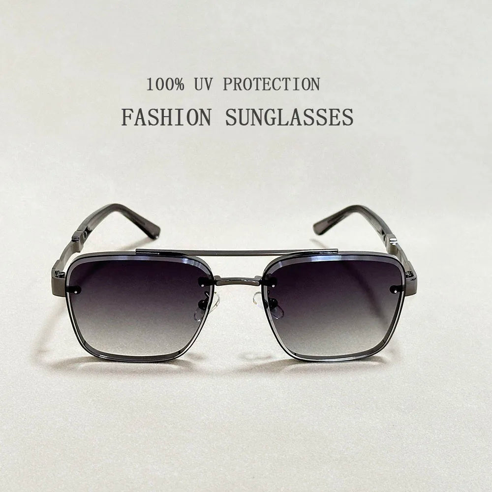 Vintage Style Square Sunglasses for Male & Female