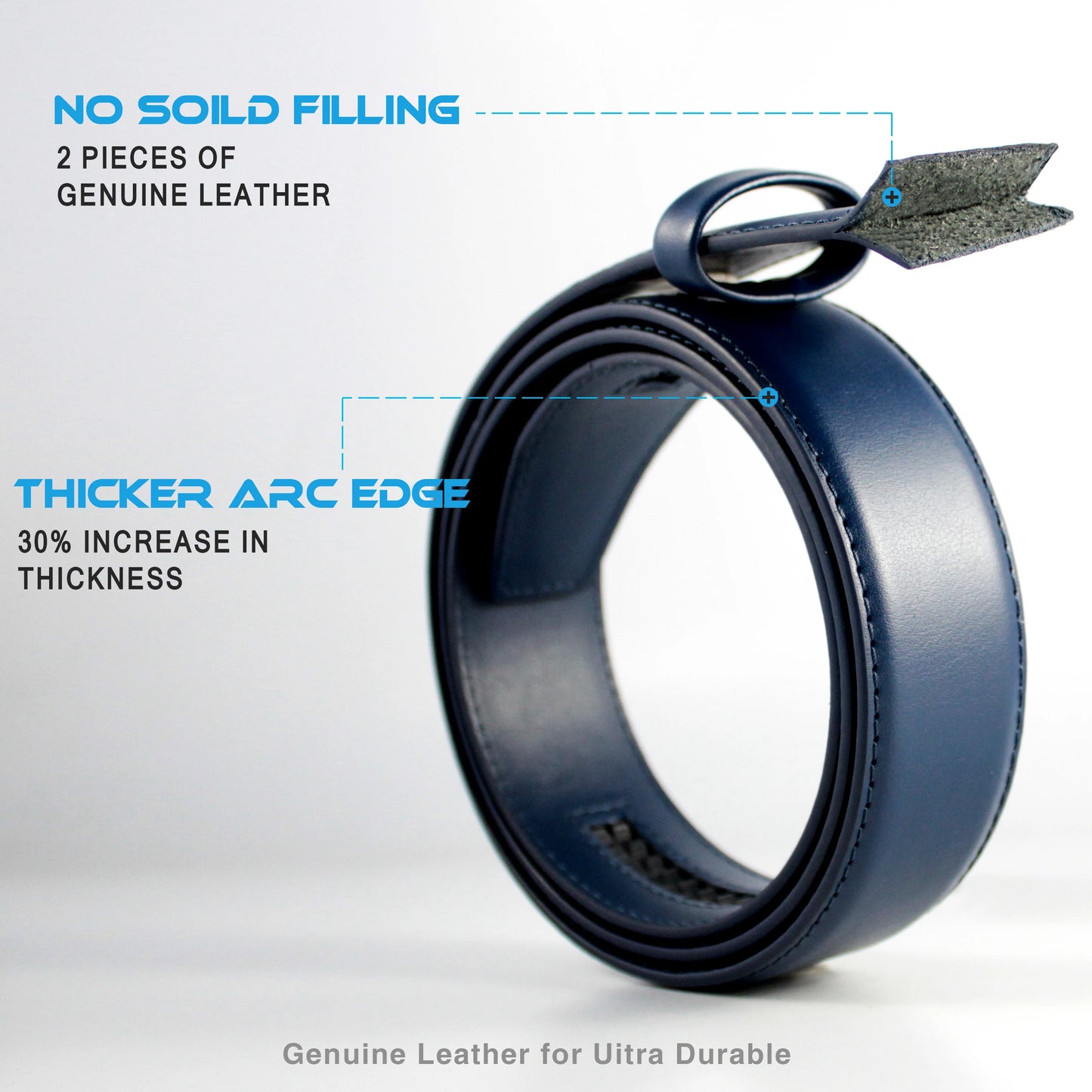 l Automatic Buckle Brand High Quality Leather Belts for Men