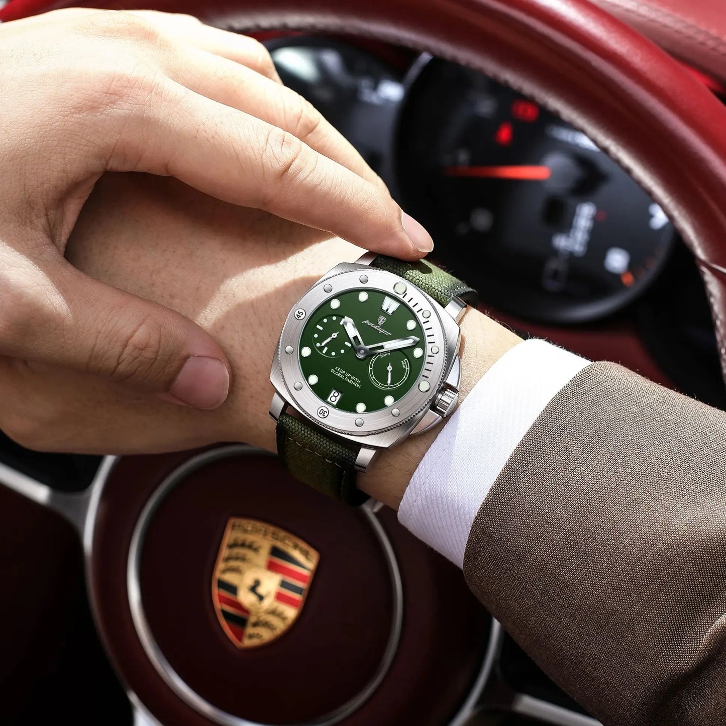 POEDAGAR High Quality Military Luminous Waterproof Watch For Men