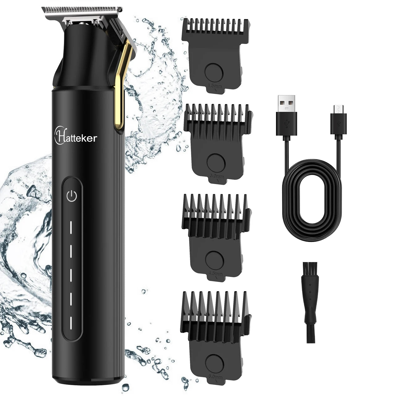 Hatteker Cordless USB Rechargeable Beard ,Hair Trimmer For Men