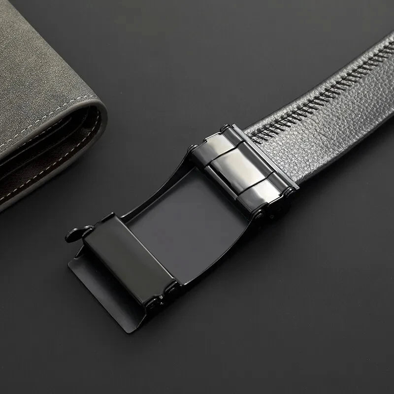 Men's PU Leather  Automatic Buckle Belt