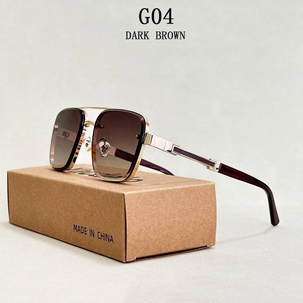 Vintage Style Square Sunglasses for Male & Female