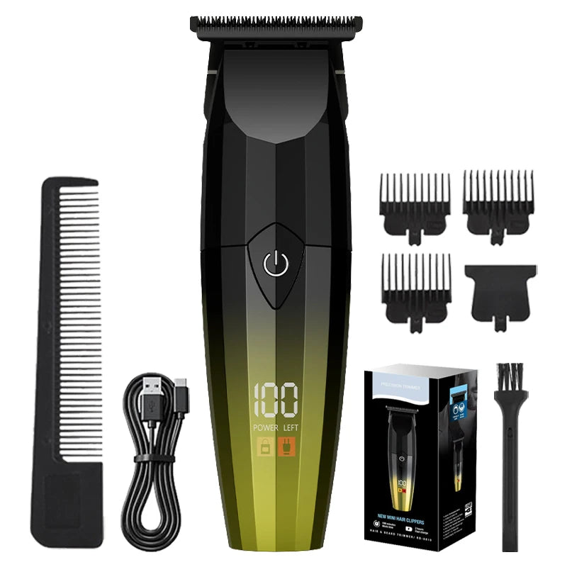 Professional Cordless Rechargeable Hair Clipper for Men