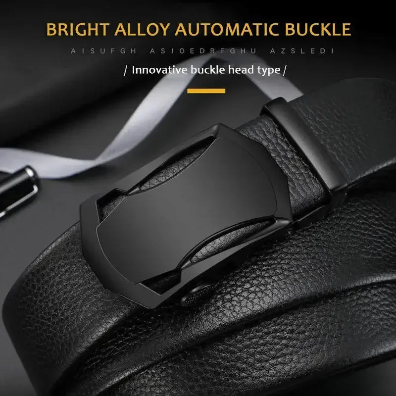 Men's PU Leather  Automatic Buckle Belt