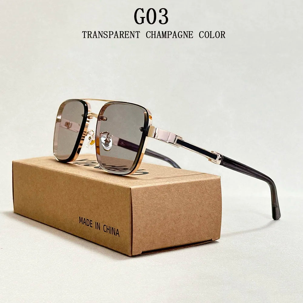 Vintage Style Square Sunglasses for Male & Female