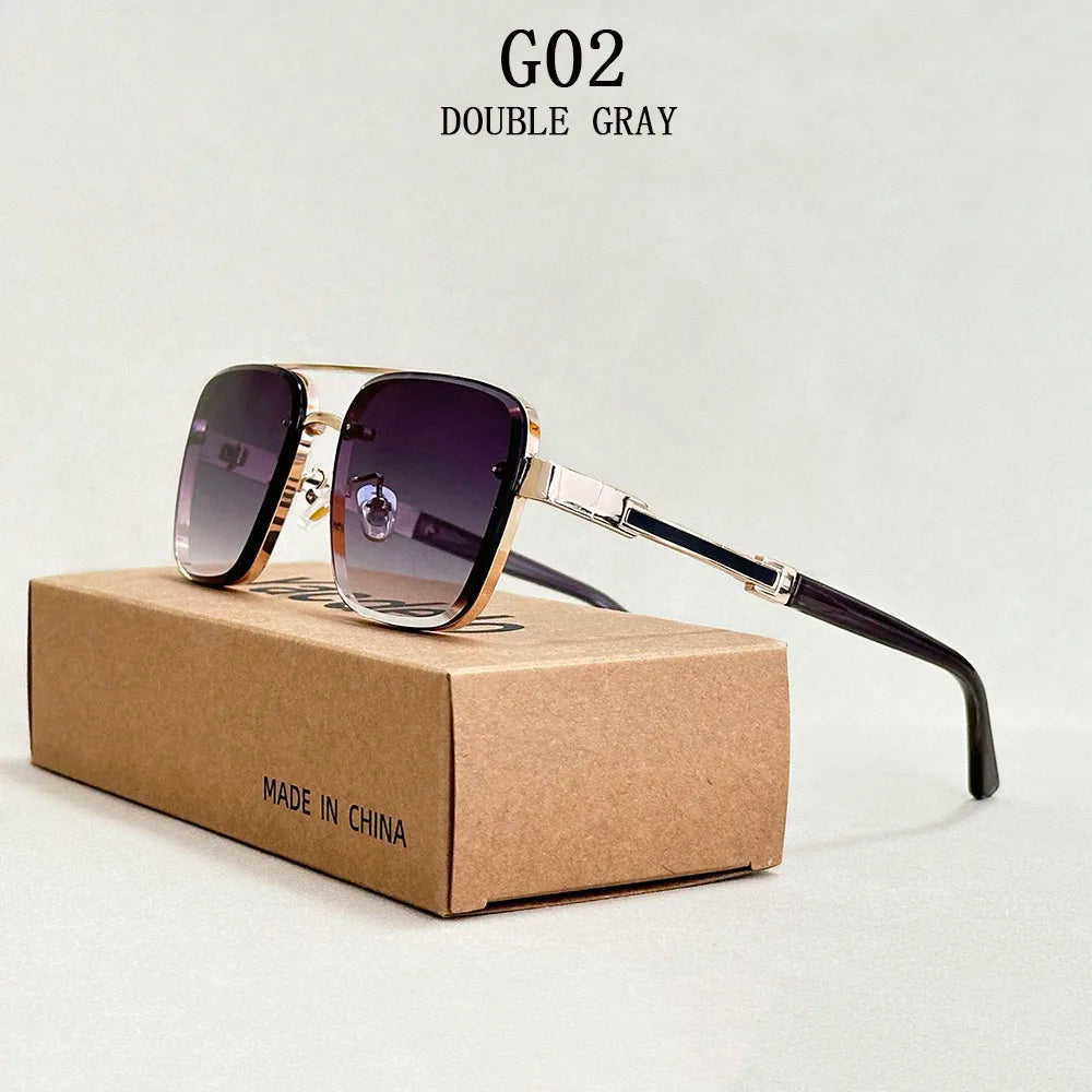 Vintage Style Square Sunglasses for Male & Female