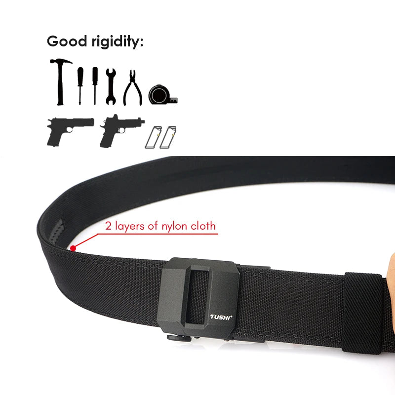 VATLTY Stiff Tactical Belt for Men