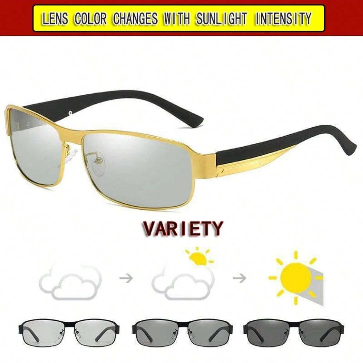 Day and Night Vision Driving, Fishing, Polarized Anti-UV  Shades For Men