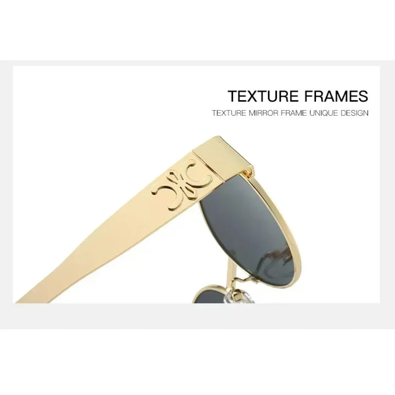 Luxury Metal Brand Sunglasses for Men and Women