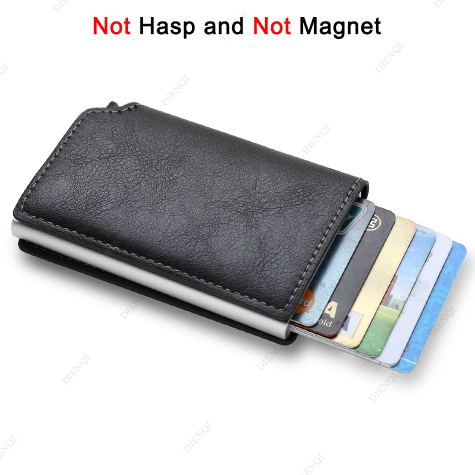 Anti Thief Rfid Credit Card Holder Smart Minimalist Wallet (Unisex)