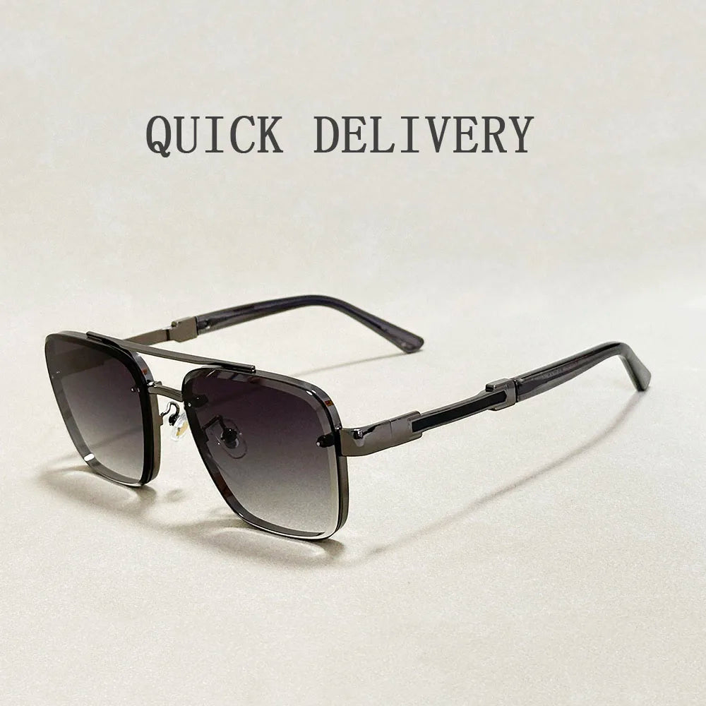 Vintage Style Square Sunglasses for Male & Female