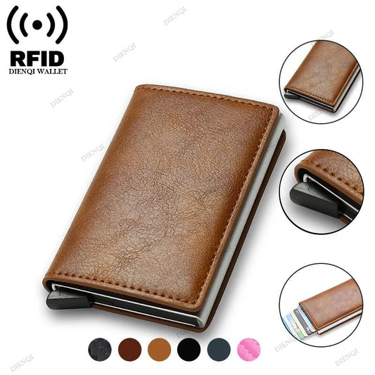 Anti Thief Rfid Credit Card Holder Smart Minimalist Wallet (Unisex)