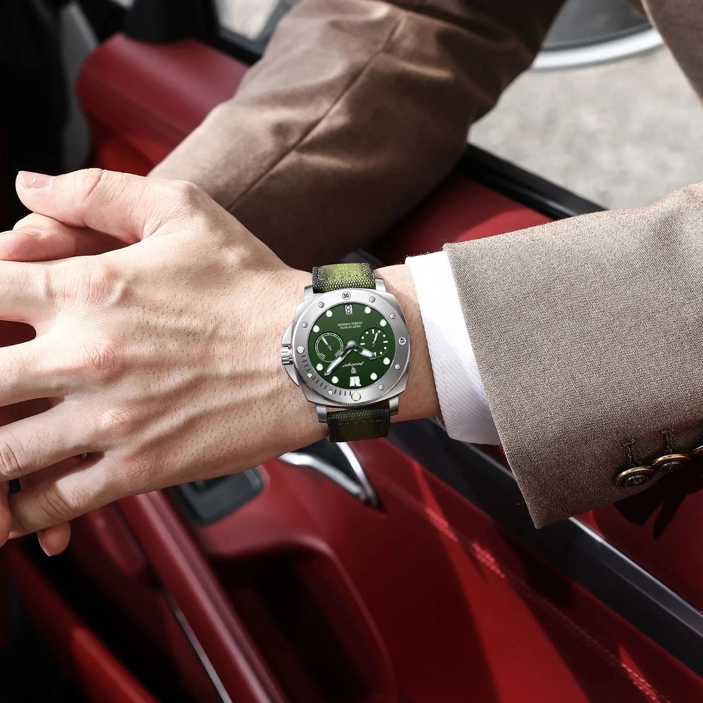 POEDAGAR High Quality Military Luminous Waterproof Watch For Men