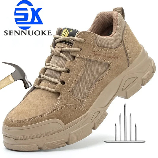 Unisex Safety Shoes for Work, Lightweight, Steel Toes, Safety Tennis Protection for the Feet