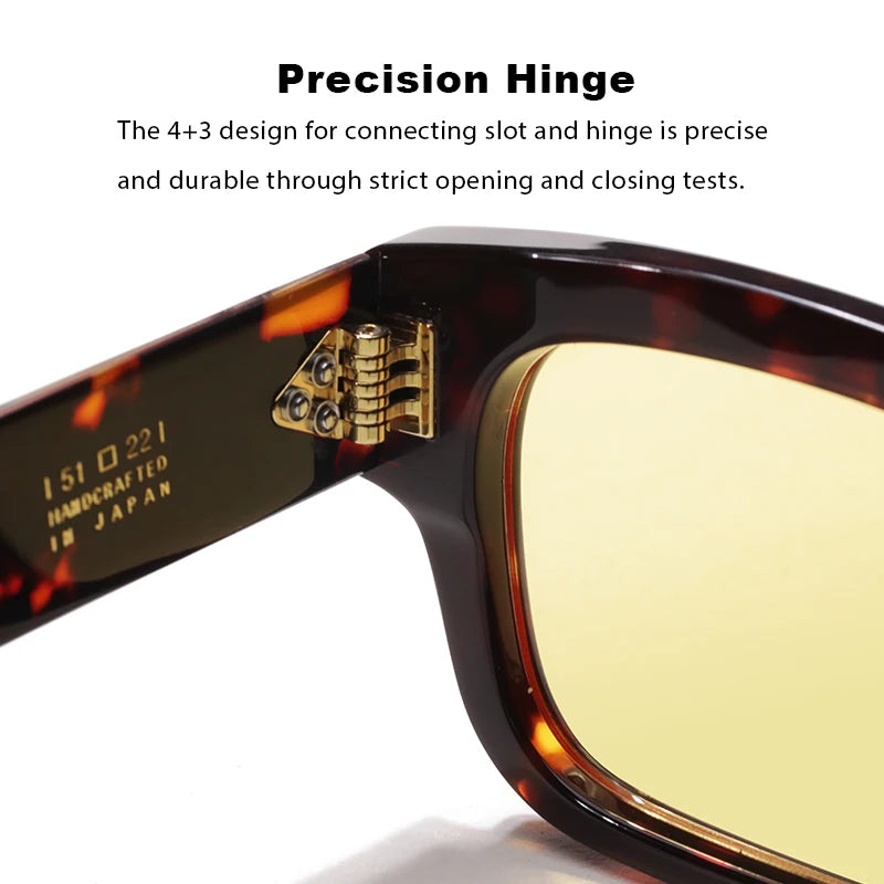 Luxury Designer Sunglasses for Men Acetate Handmade Top Quality Glasses