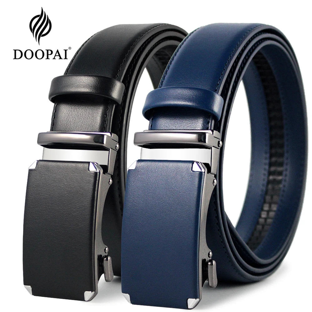 l Automatic Buckle Brand High Quality Leather Belts for Men
