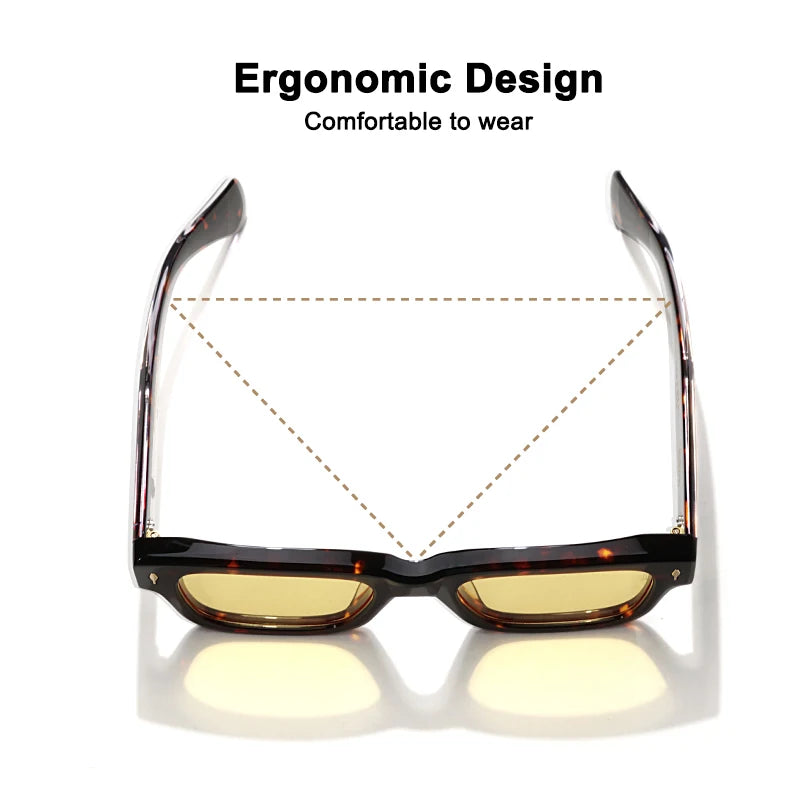 Luxury Designer Sunglasses for Men Acetate Handmade Top Quality Glasses