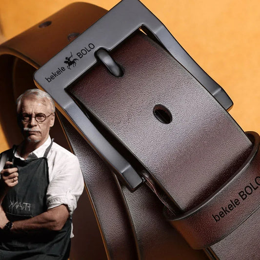 Luxury Brand Jeans Belts for Men Real Genuine Leather